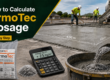 Comment calculer le dosage d'ArmoTec pour le béton à base de macrofibres : calculateur et dimensions des dalles de béton