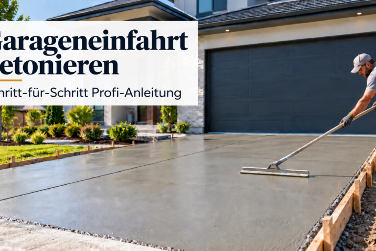 Garageneinfahrt betonieren – Schritt-für-Schritt Profi-Anleitung